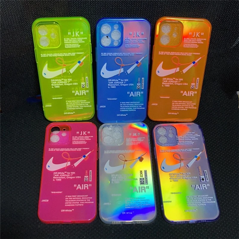 Laser designer LOGO mobile cell phone case  For iphone 7 iphone X 12 11 pro max phone case