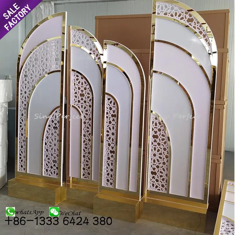 Sinoperfect Wholesale Wedding Decoration Acrylic White Background Panel Back Drop Backdrop Stands For Event Party Supplies