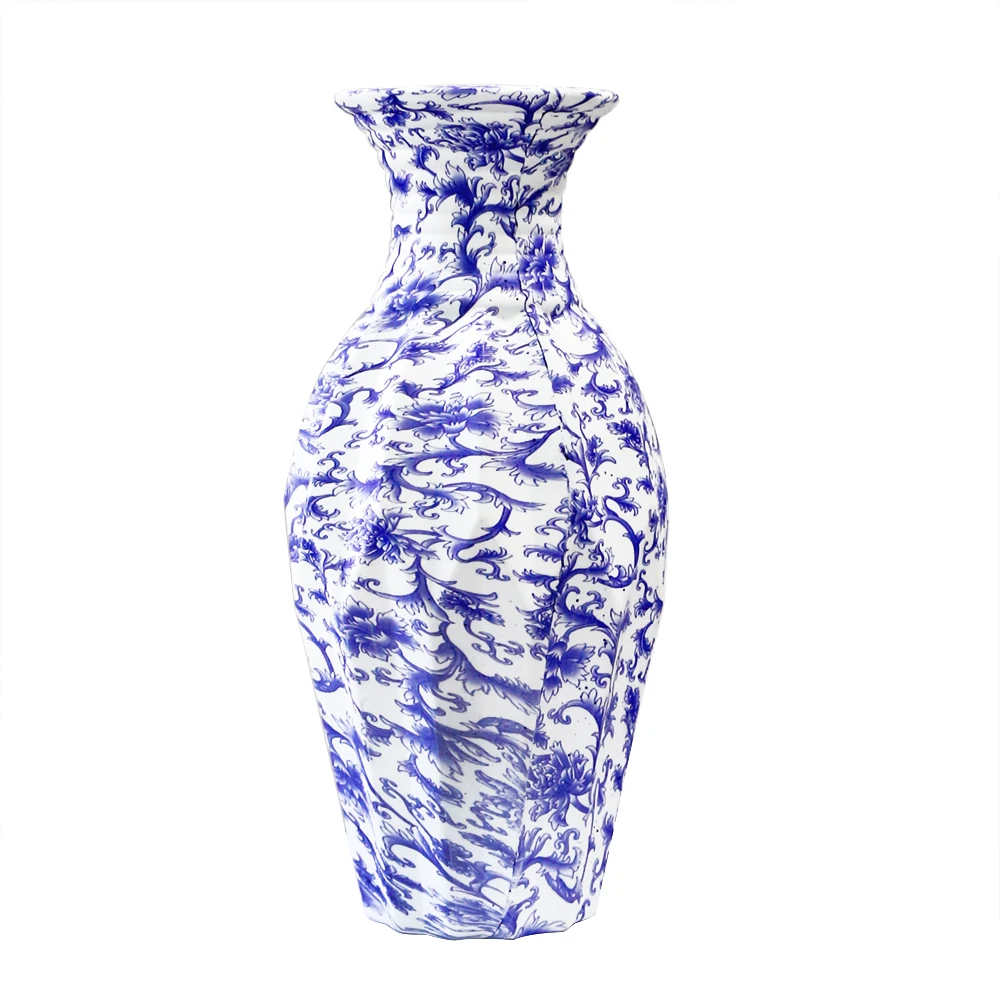 Unbreakable Silicone Vase Drop-Resistant Ceramic Shape for Dried Flower Home Decoration Plastic Vases Genre