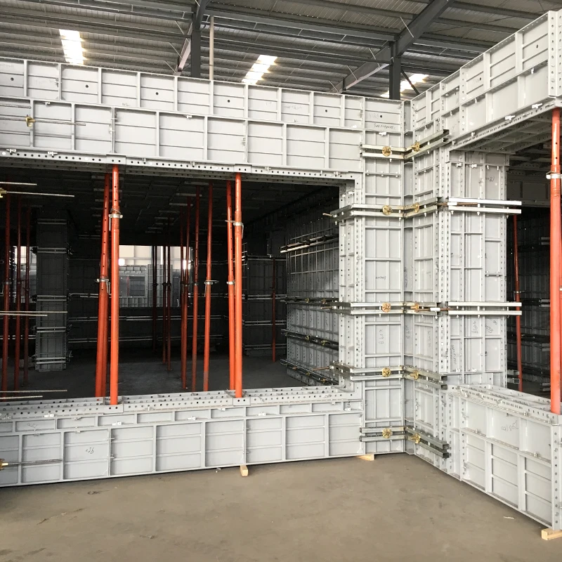 Aluminium system for concrete slab roof formwork Early stripping concrete slab panel similar to Skydeck System