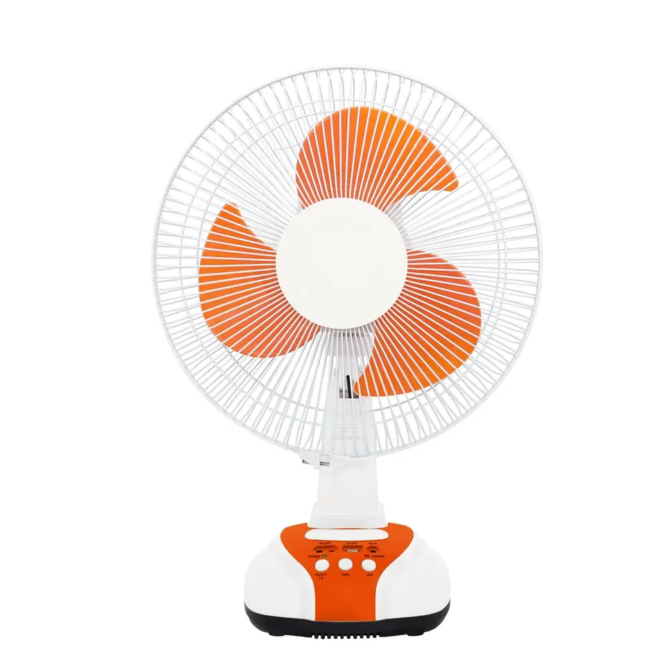 2023 Ac Dc Charging Battery Ac/Dc Led Light Desk Big Fan Usb Electric 16 14 12 Inch Table Solar Rechargeable Fan