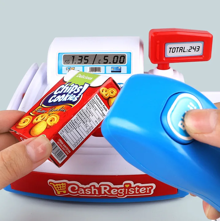 Home Supermarket Toy Set Cash Register For Kids,Cash Register Toy Set,Juguetes De Comestibles Market Groceries Toys