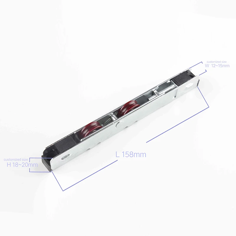 Adjustable  Door  Roller with Zinc Plating Frame and Nylon Wheels Self Stretching Pulley  Accessories Manufacturer Factory Price