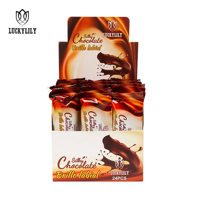 Luckylily Chocolate Lip Gloss 3ml Private Label Lip Gloss  Liquid Lipstick Lip Gloss For Girls