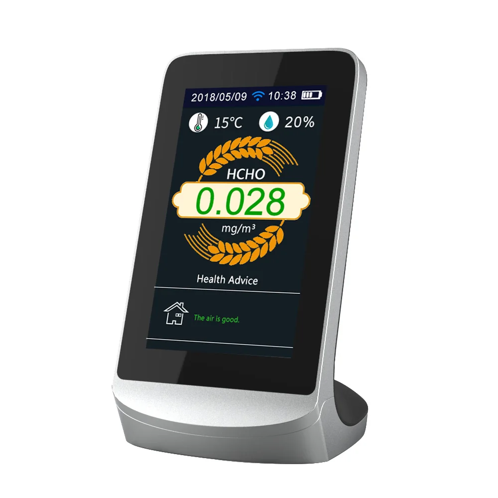 Wifi тестер качества воздуха монитор для формальдегида CO2 PM2.5 внутреннего/автомобильного осмотра 4 3 дюймов