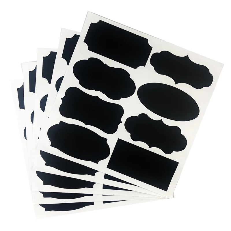 black chalk sticker laundry labels  jars containers kitchen organization labels