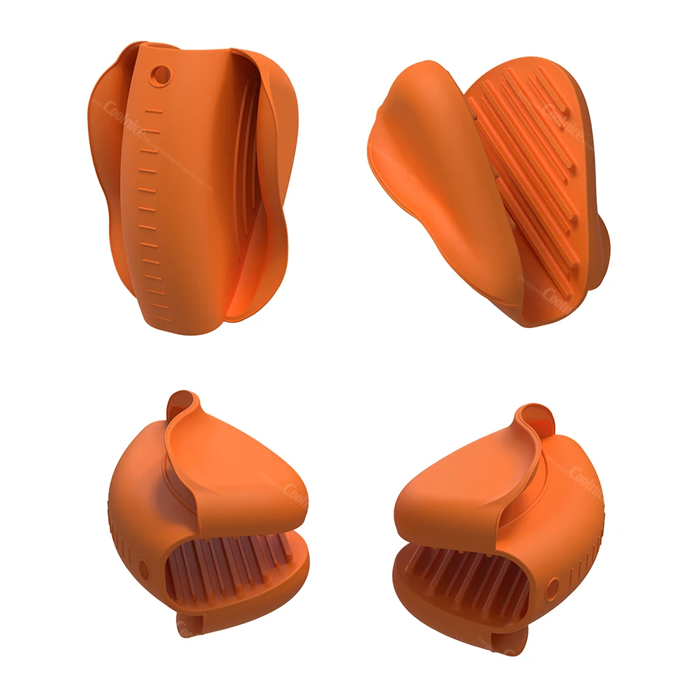 Silicone Oven Mitts Heat-Resistant Gloves Mini Silicone Oven Gloves Pinch Grips Mitts Potholder for Kitchen Cooking