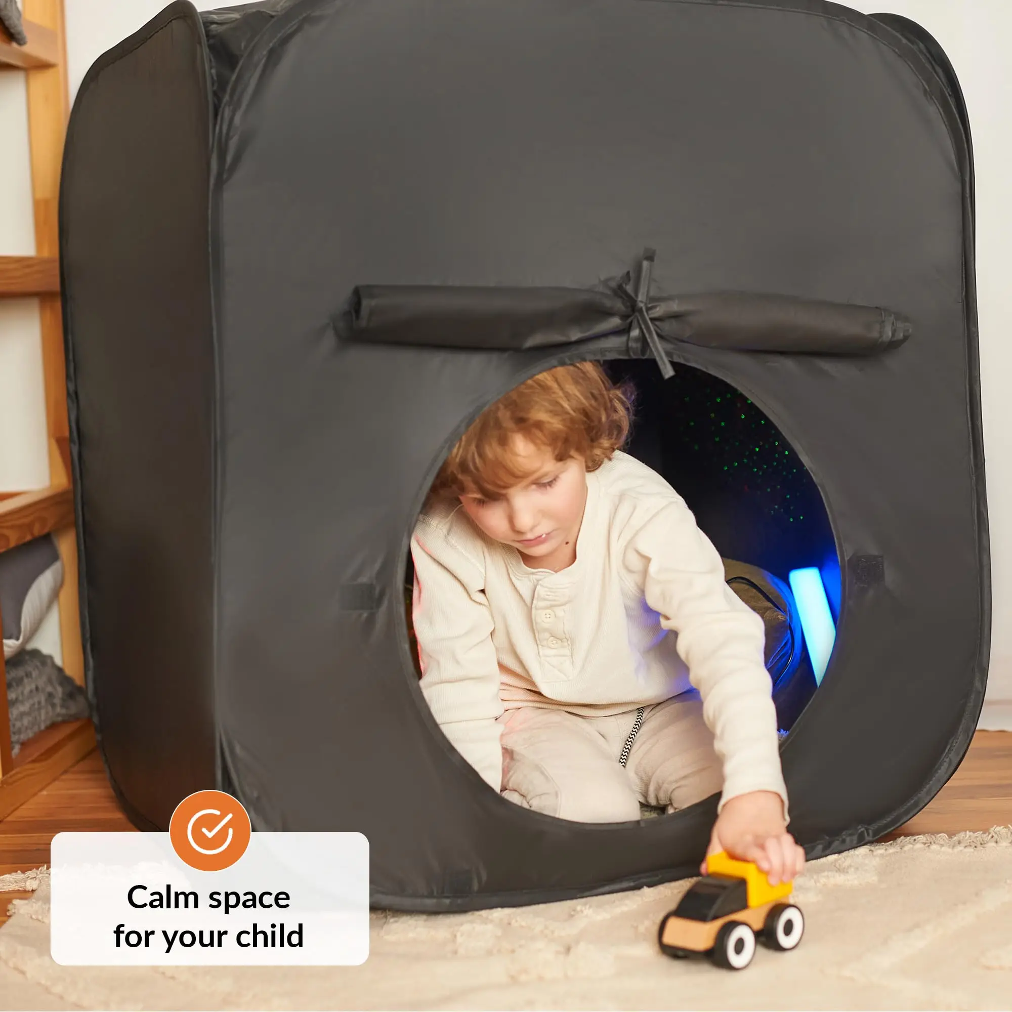 Calm Corner Children Play Blackout Tent Pop up Kids Sensory Tent with Autism SPD Anxiety ADHD