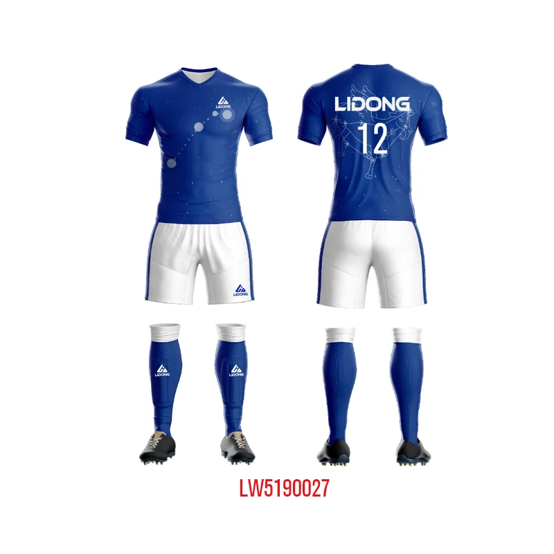 LiDong Fast Shipping Soccer Jersey Profession Quick Dry Breathable Football Soccer Jersey Wear for Team and University