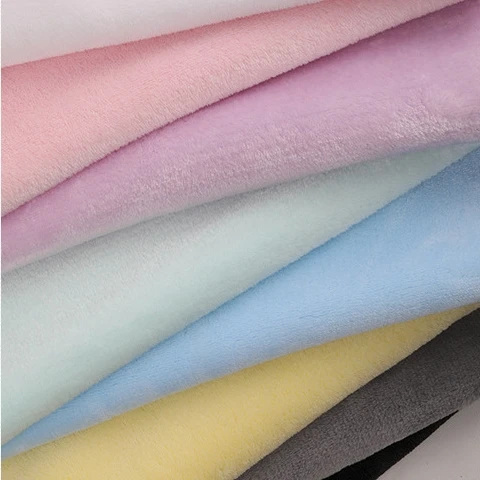 Double face coral fleece fabric super soft touch fabric flannel fleece fabric for airplane blankets