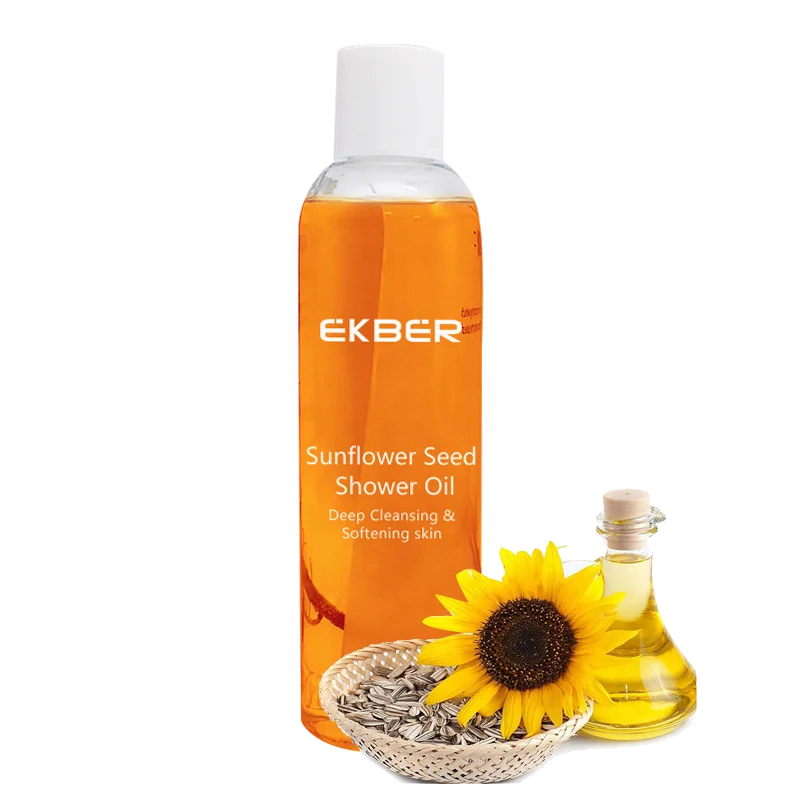 Private Label Shower Oil Bath Oil Shower Gel Moisturizing Bath Hydrating Body Wash Sunflower Seed Shower Oil