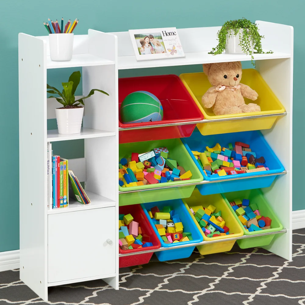 
Set Type and Wood Material kindergarten furniture kids toy storage 