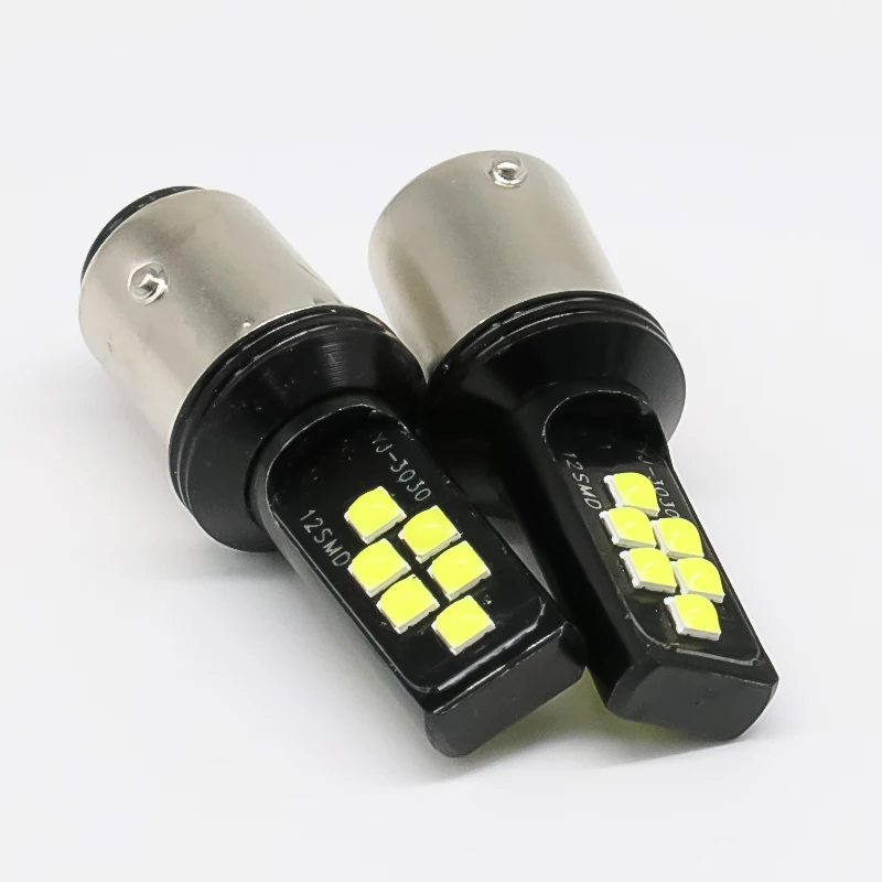 Star flute 1157 BA15S No Error Bright Auto Brake Lights Car Backup Reverse Lamps Turn Signal bulb smd led 3030