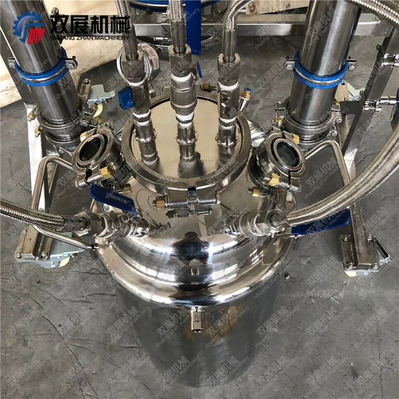 10-12lb stainless steel closed loop extracting system with material column jackted solvent tank