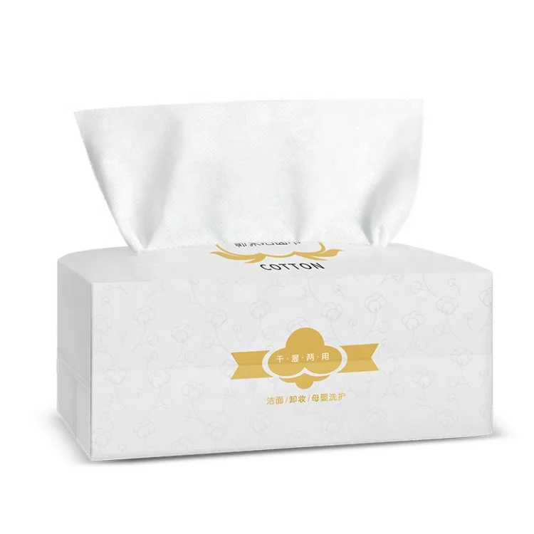 Cotton Towels 80 Sheets Withdrawable Pearl 20*20cm Disposable Cotton Facial Tissue