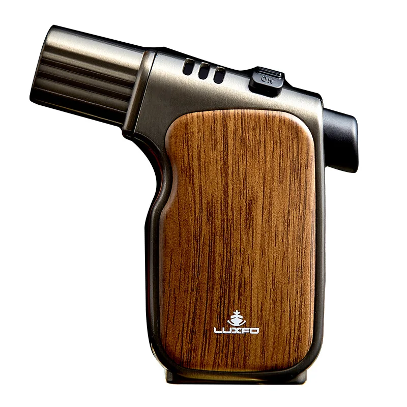 Stylish Windproof Jet BBQ Torch Lighter Gas Refillable for Cigars in Kitchen Culinary Elegant Humidor Product