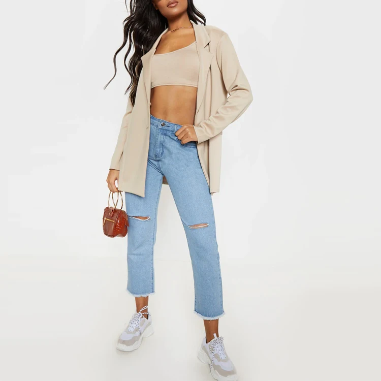 
On-trend OL Office Lady Lightweight Oversized Boyfriend Women Blazer 