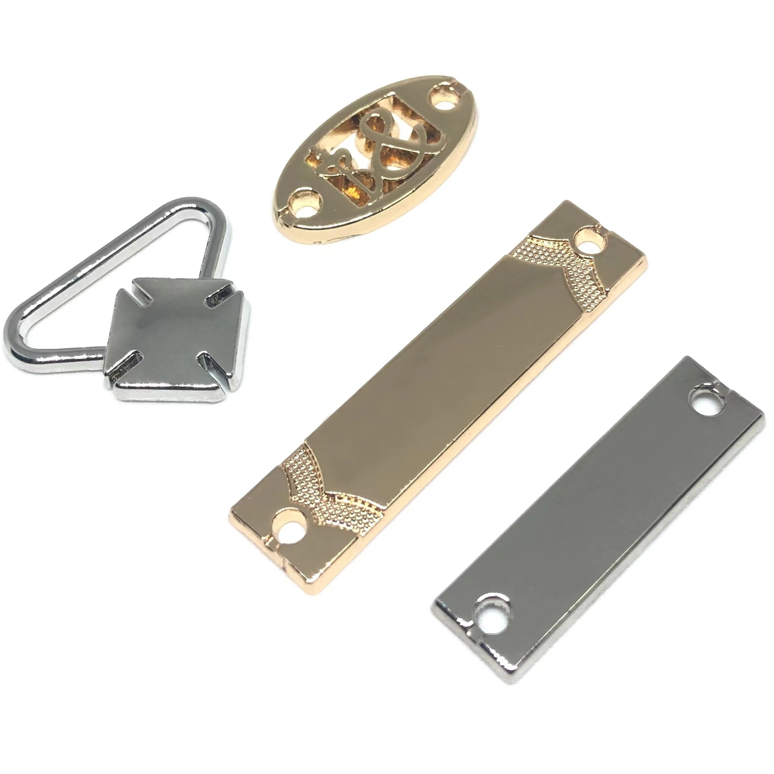 men wallet logo metal label clip clothing tags metal labels for garment Zinc alloy Custom garment tags label