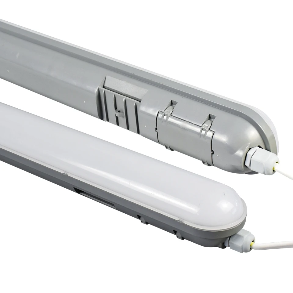 Tri-Proof IP66 Waterproof LED Linear Batten Light 50W 40W 1.2m 0.9m Vapor Tight for Workshop and Warehouse Use