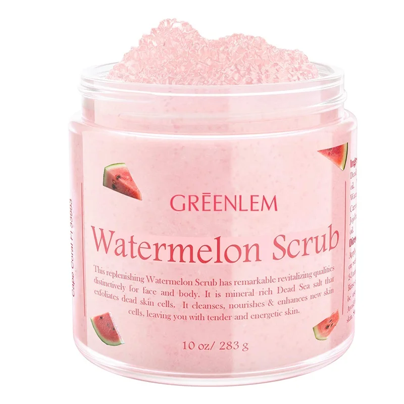 DAAO Private Label Natural Organic Body Skin Care Whitening Detox Exfoliating Watermelon Body Scrub cubes