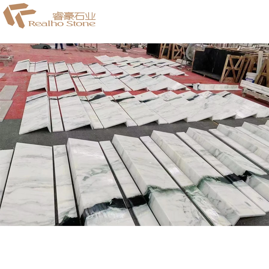 Natural Stone Non slip Classical Marble Stair Treads