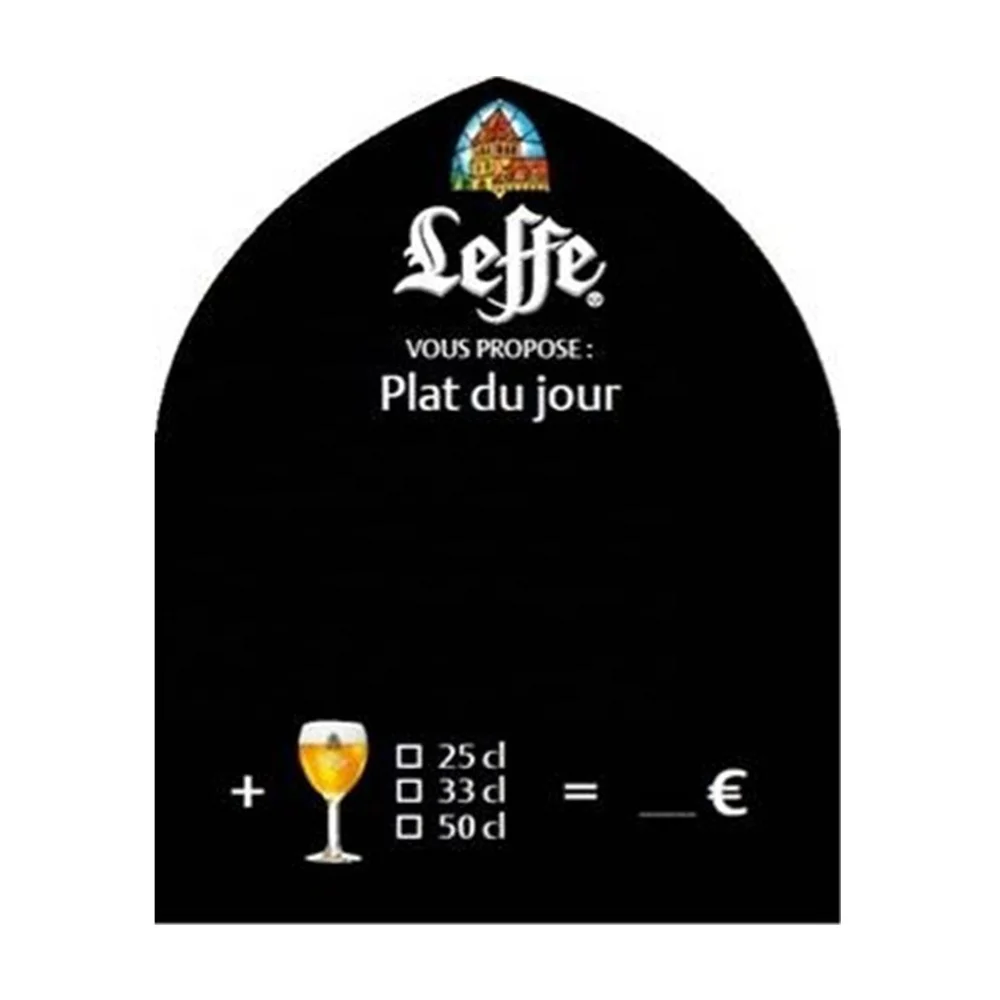 Advertising wooden chalkboard