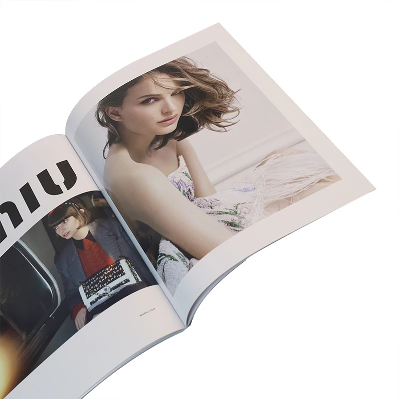 Customized Advertising Promotion Fashion Magazine Full Color Manual Brochure Booklet Printing