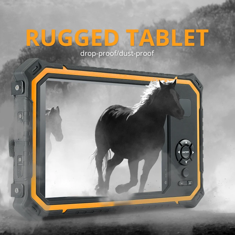  T80(2020) промышленный прочный планшетный пк 8 дюймов 4G lte GPS GNSS NFC RFID ридер настольный штрих-код RTK отпечаток пальца IP66