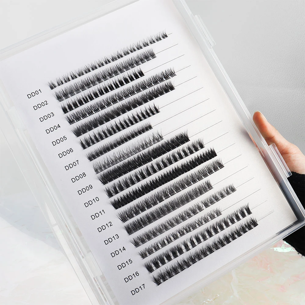 Wholesale Handmade Individual Lash Clusters DIY 3D Eyelash Segment Cluster Lash Supplies