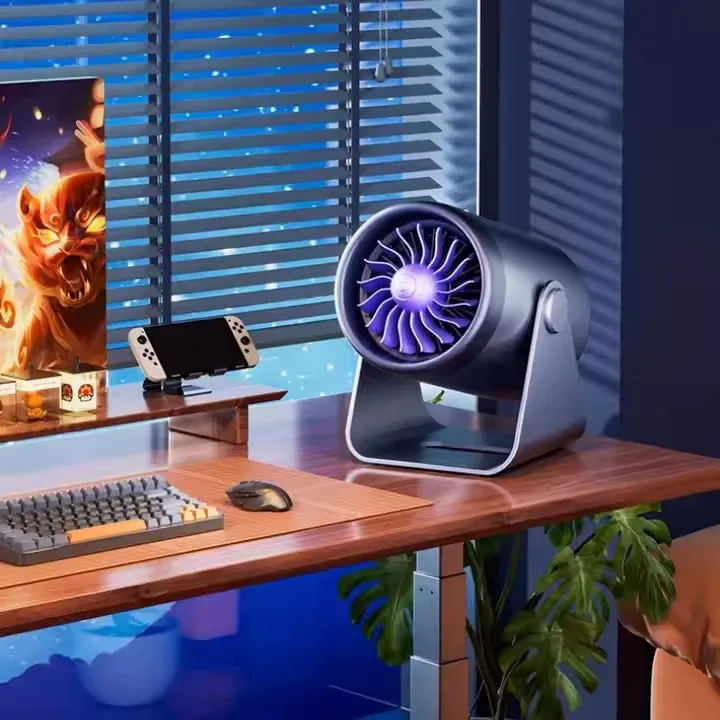 Hot Sale 500W Mini Electric Desktop Heater Quick-Heating Energy-Saving With Turbine Fan Blade Soft Wind Portable For Home Use