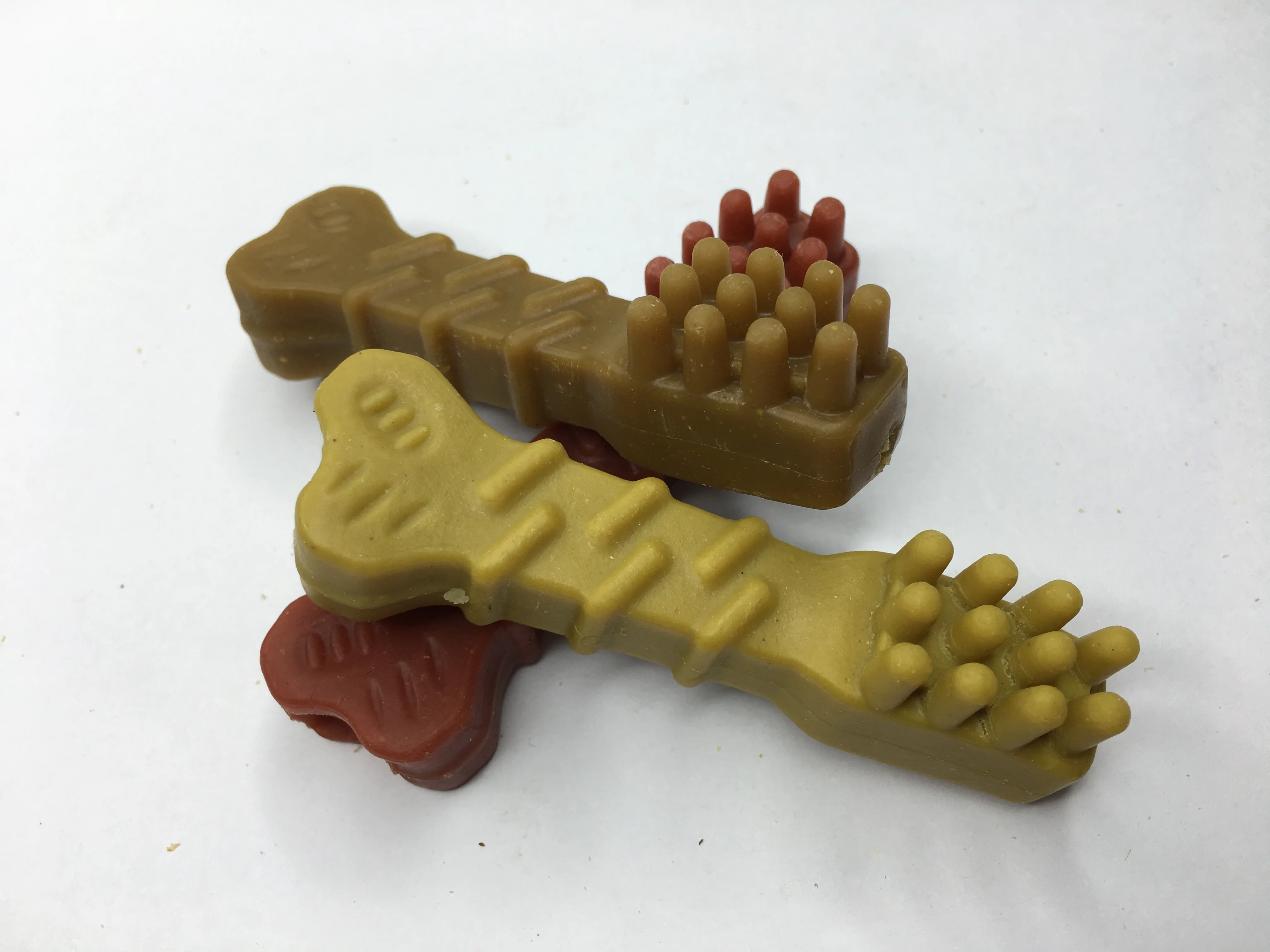  High Quality Multiple Flavors Rawhide Alternative Bone Toothbrush Dog Dental Vege
