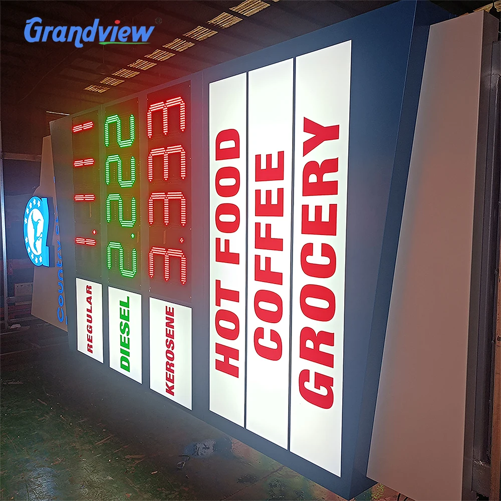 Hot sale High quality outdoor waterproof LED car logo sign Auto pylon sign