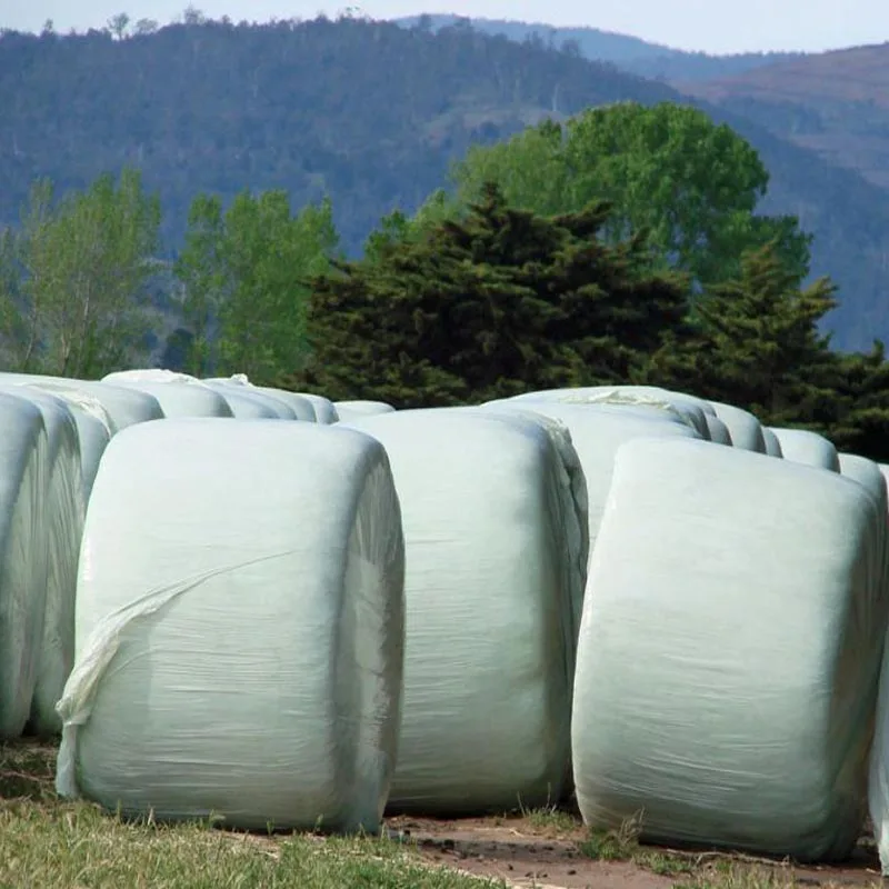 Chinese factory Blow Molding agricultural silage green wrap hay bale customized plastic wrapping film