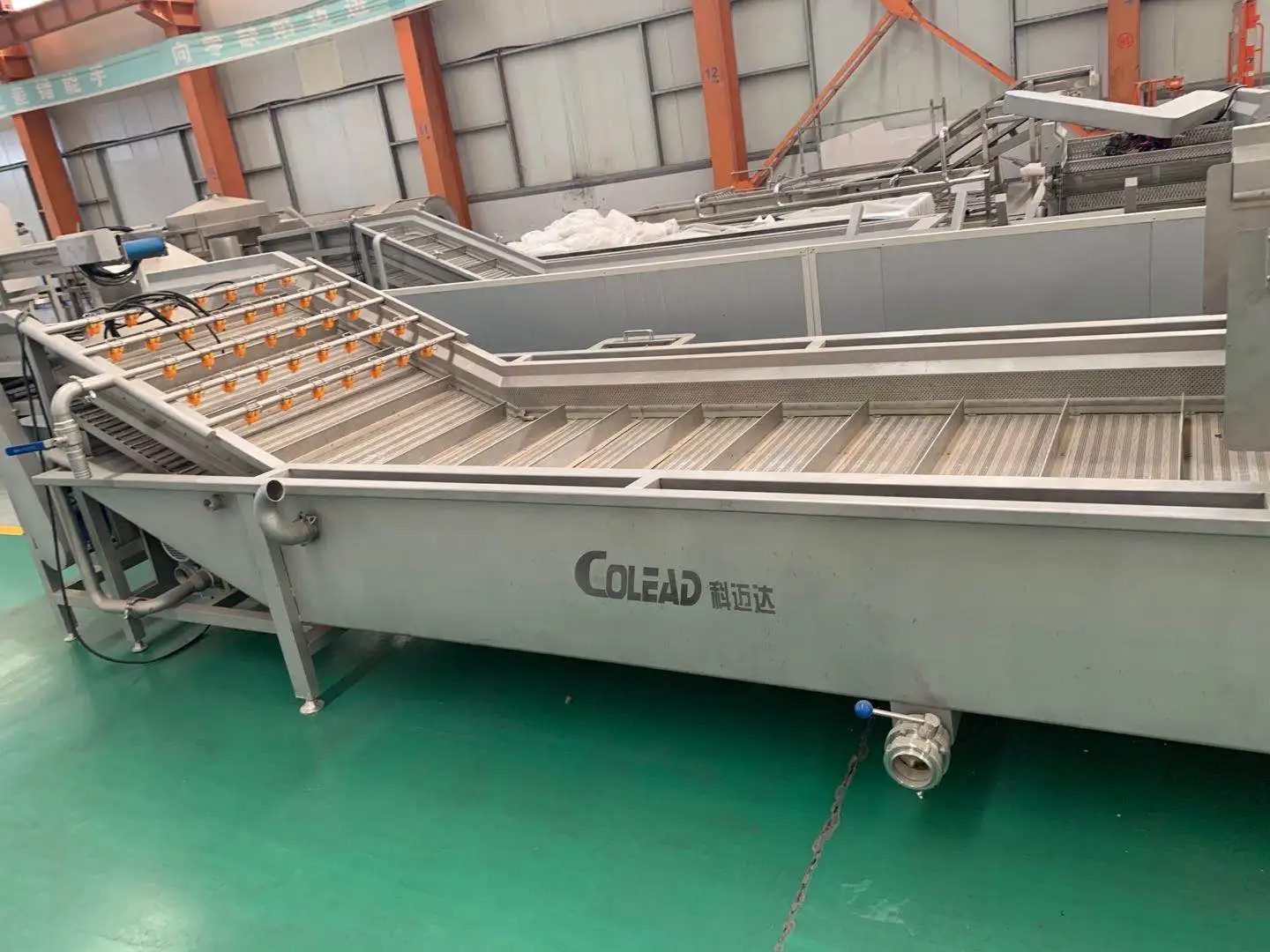 SUS304 stainless steel apple/pear/mango/fruit/vegetable washing/cleaning/processing machine/equipment from Binzhou