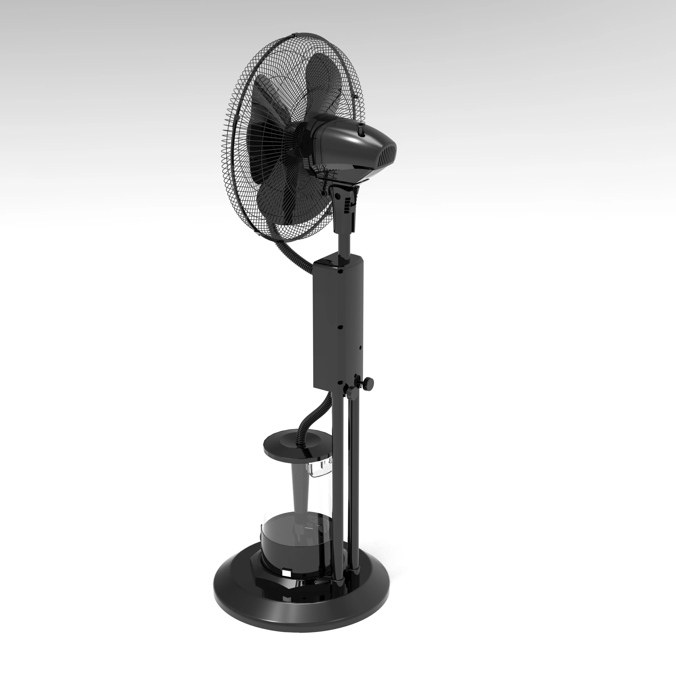 2023 New Design Mechanical Control 16 Inch Ultrasonic Humidifier air Indoor Standing Spray Cooling Water Mist Fan