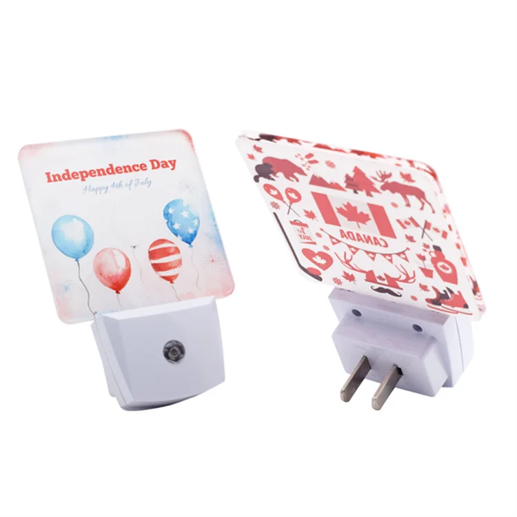 New sublimation blanks home decor intelligent induction wall acrylic led night lights