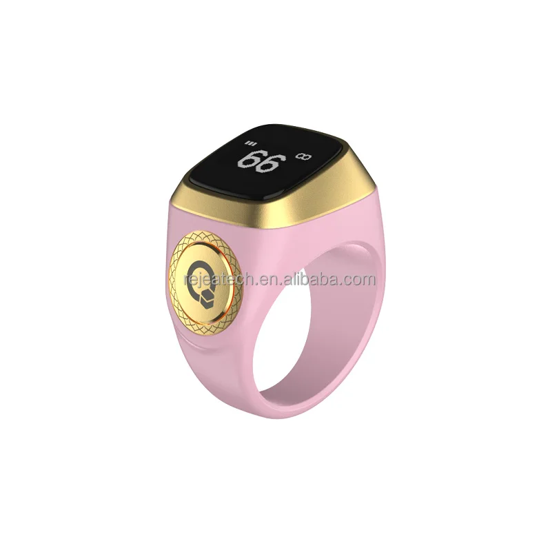 Zik Ring Smart Muslim Islamic Electronic Zikir Counter Digital Azan Alarm Clock Iqibla Tacbix Tasbeeh Tasbih Zikr