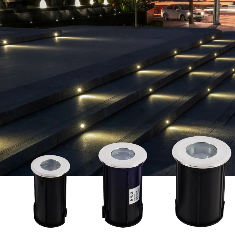 Good Price  Led Light 3w  Blue Rgb  Color Underground Beam Angle Adjustable  Ip67 Outdoor Waterproof Inground   Buried Lights