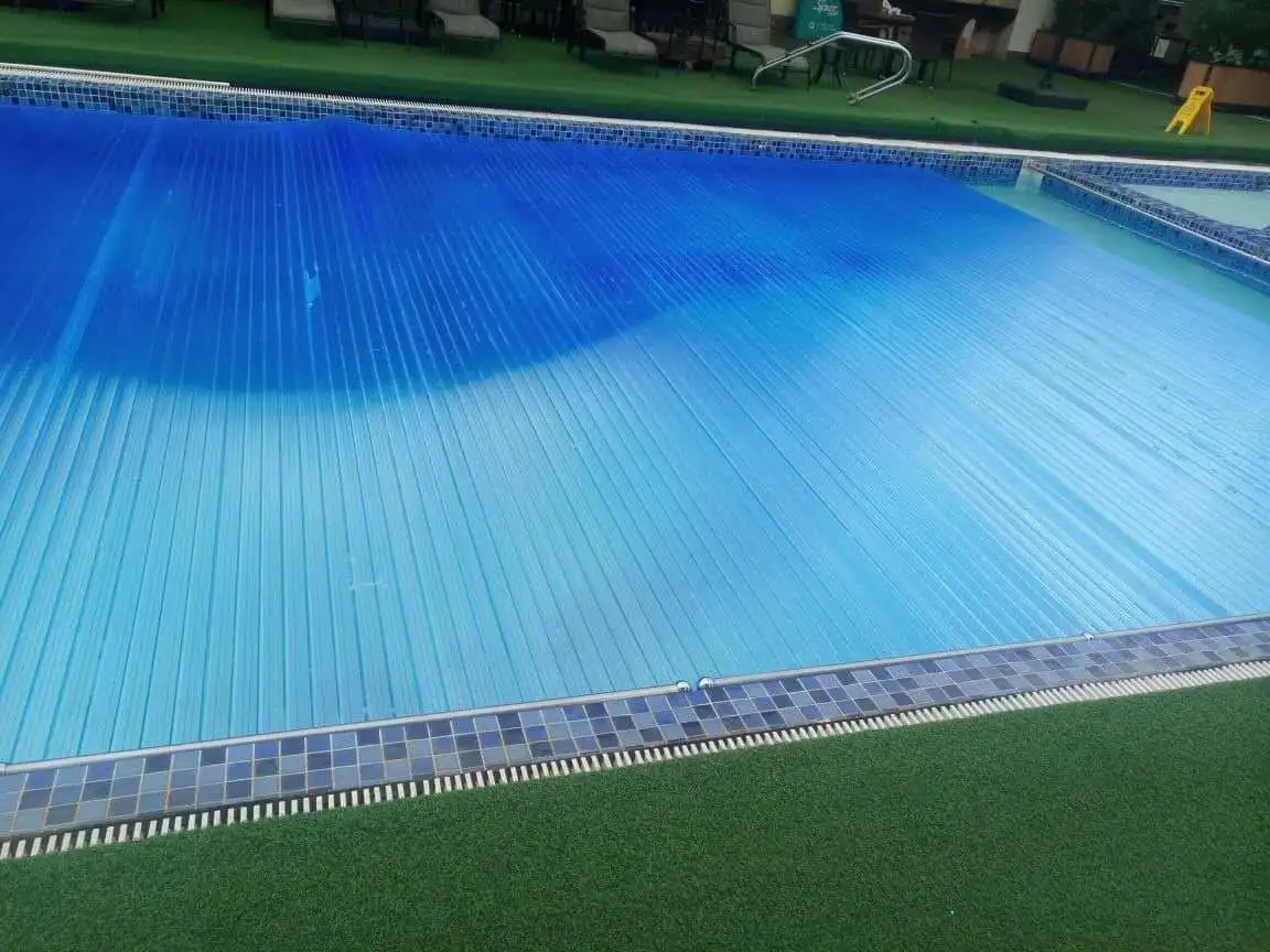 Rectangle inflatable clear pool cover  outdoor used pool cover winter pool cover