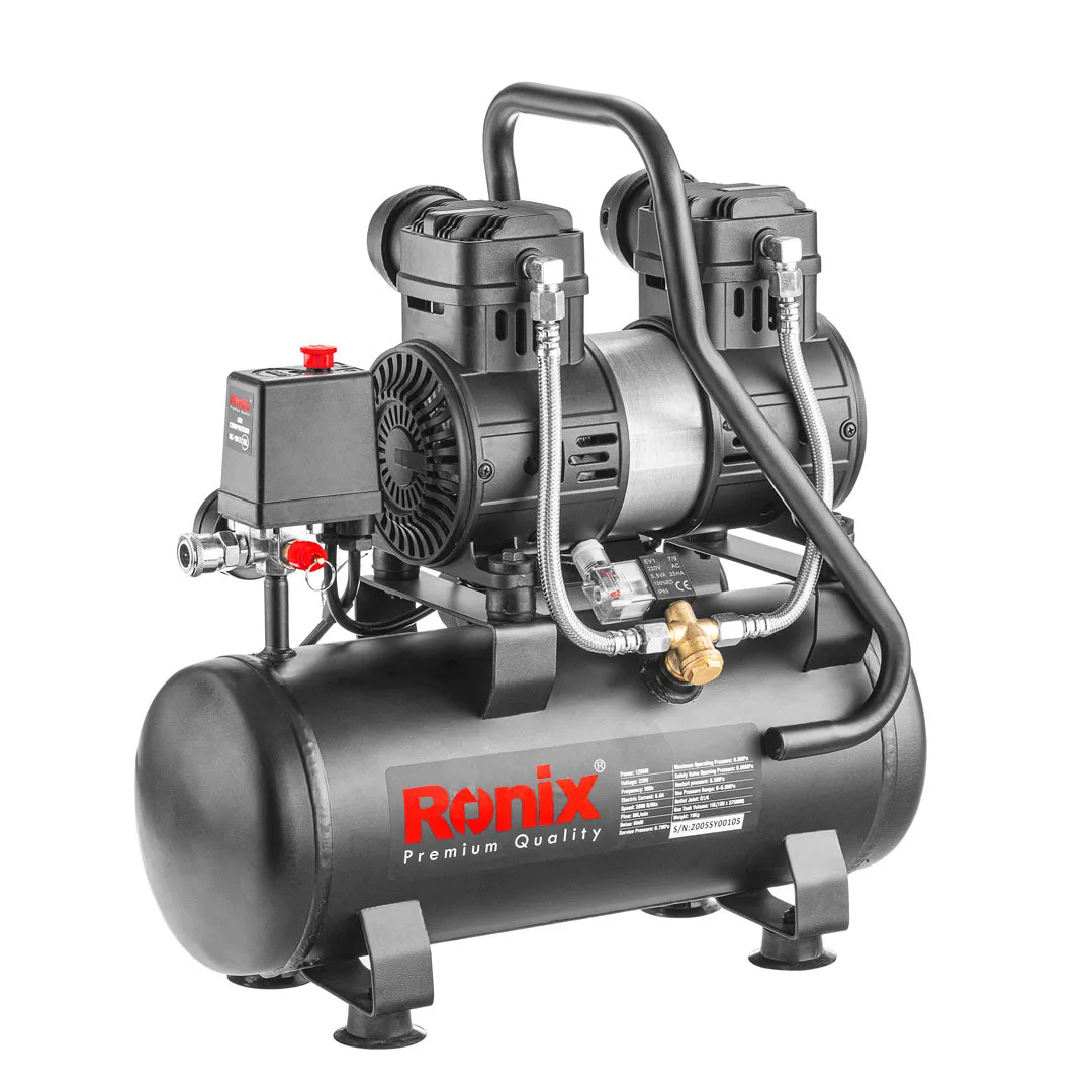 Роникс RC-1012 10L масла бесшумный 1HP мини воздушный компрессор машины