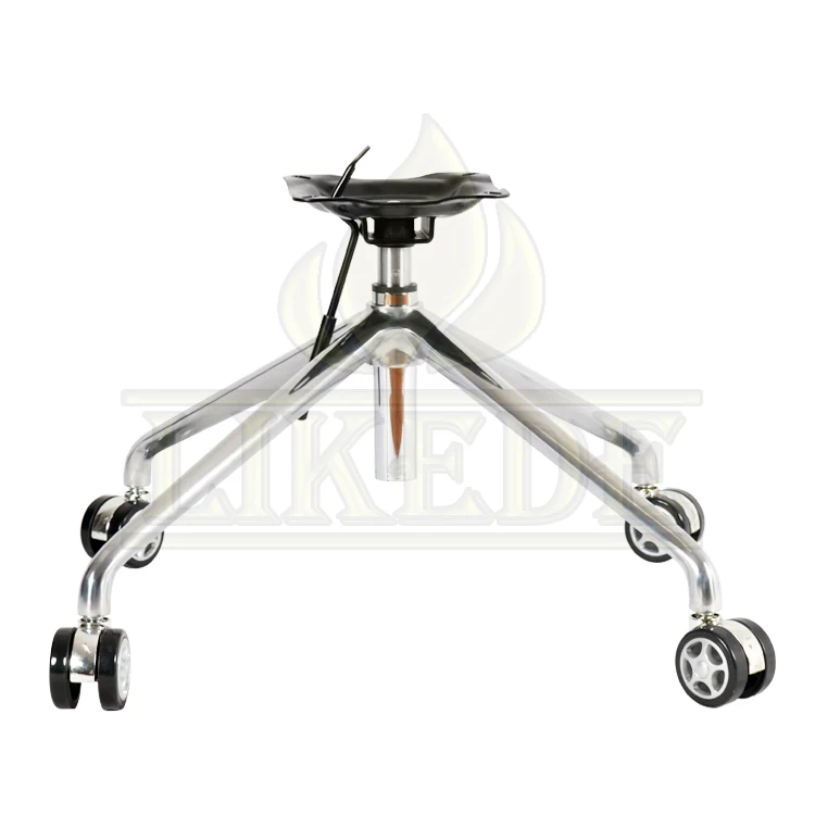 Newest four star base swivel chair base metal sofa base height adjustable rotating chrome sofa legs
