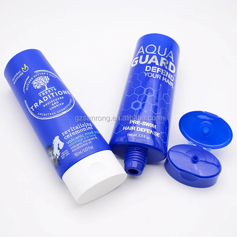 Factory supply 150ml hair defense tube 150ml 200ml shower cream tube facial wash oval tube empty cosmetic packaging container