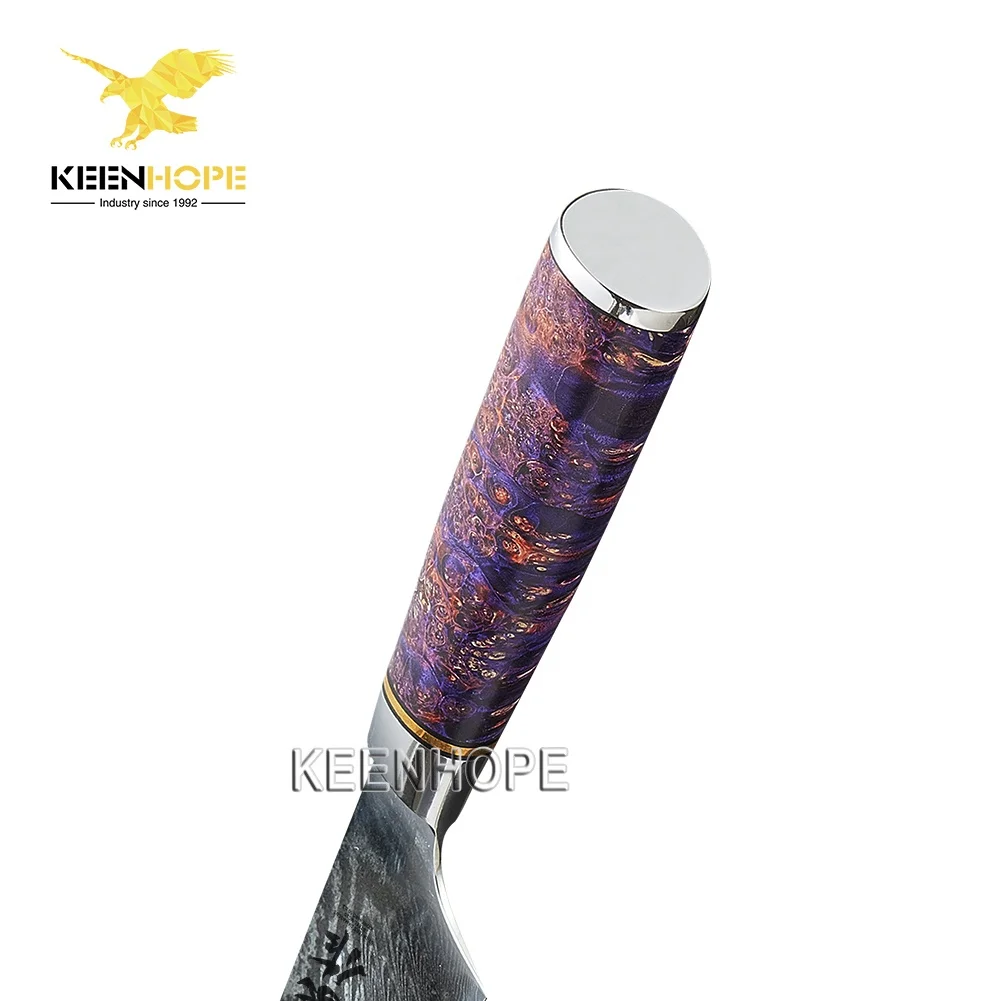 High-end Handmade Damascus Knife 8 Inch Gyuto Knife 67 Layers Damascus Steel VG10 Core Kitchen Chef Knife Vacuum Heat Treatment