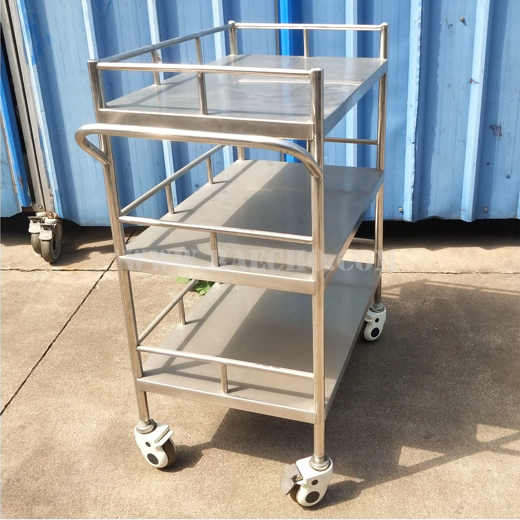 Good Quality Medical Procedure Trolley Stainless Steel Hospital Trolley