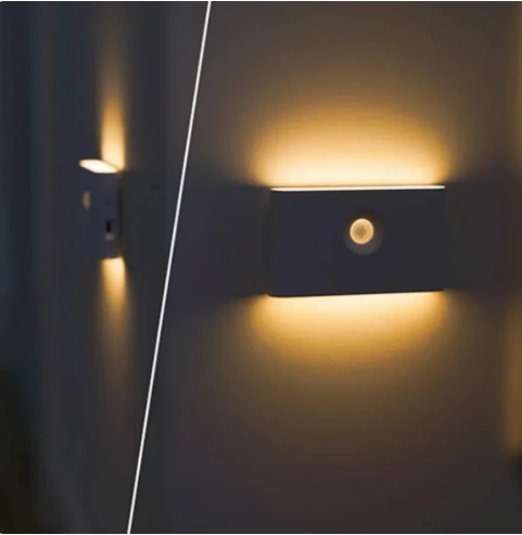 Day Gifts Auto Dusk to Dawn Sensor LED wall Light warm white small Night Light for Bathroom Hallway Stair Kitchen Bedroom Garage
