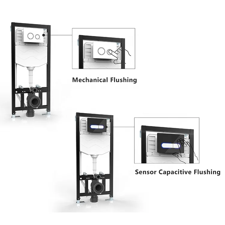 Modern Bathroom Toilet Flush Cistern Ceramic Toilet Dual Flushing Cistern