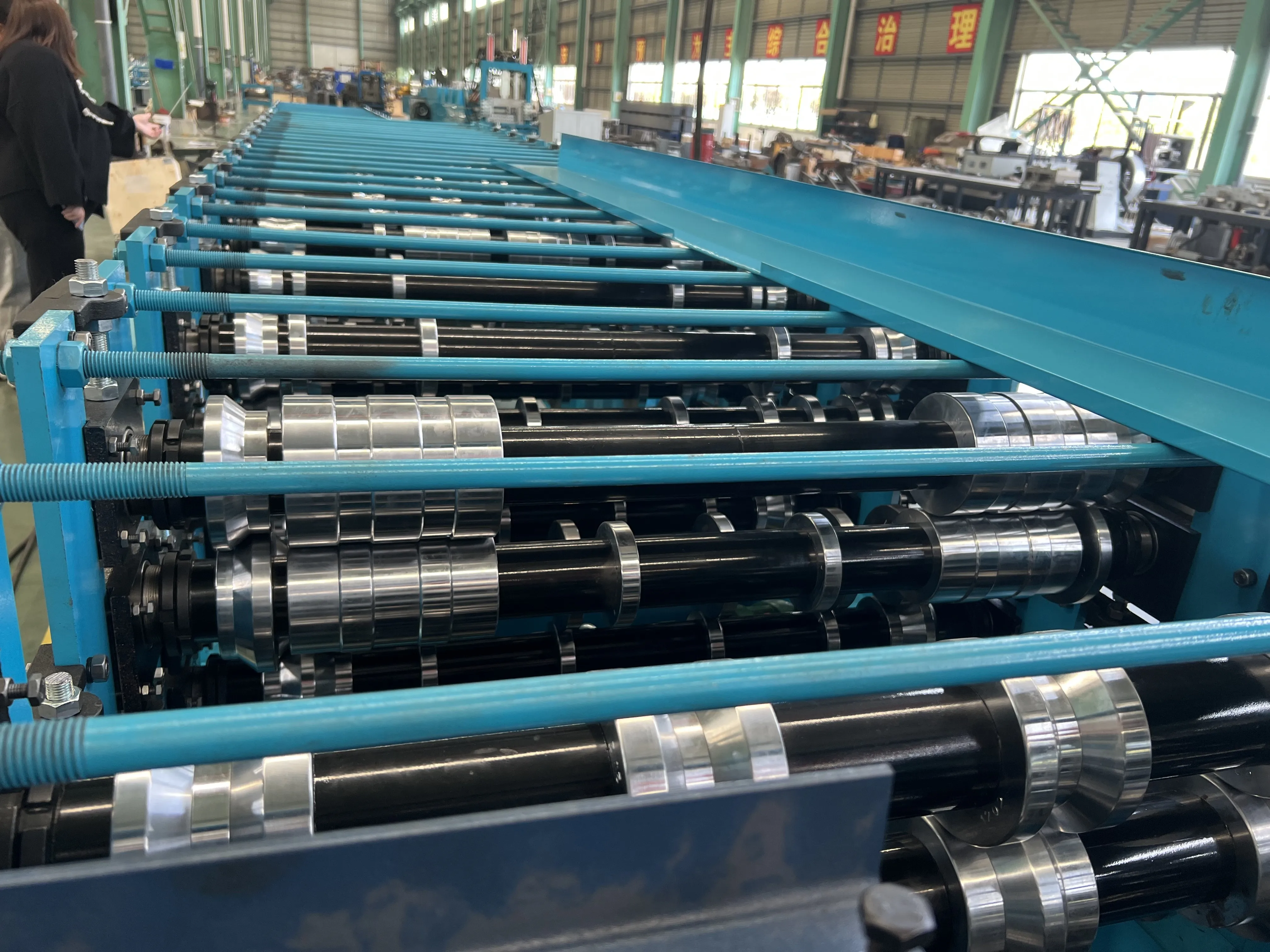 YX13-183.3-1100 + 25-205-1025 Высокое качество гофрированная двойная Кровельная Плитка Профилегибочная машина