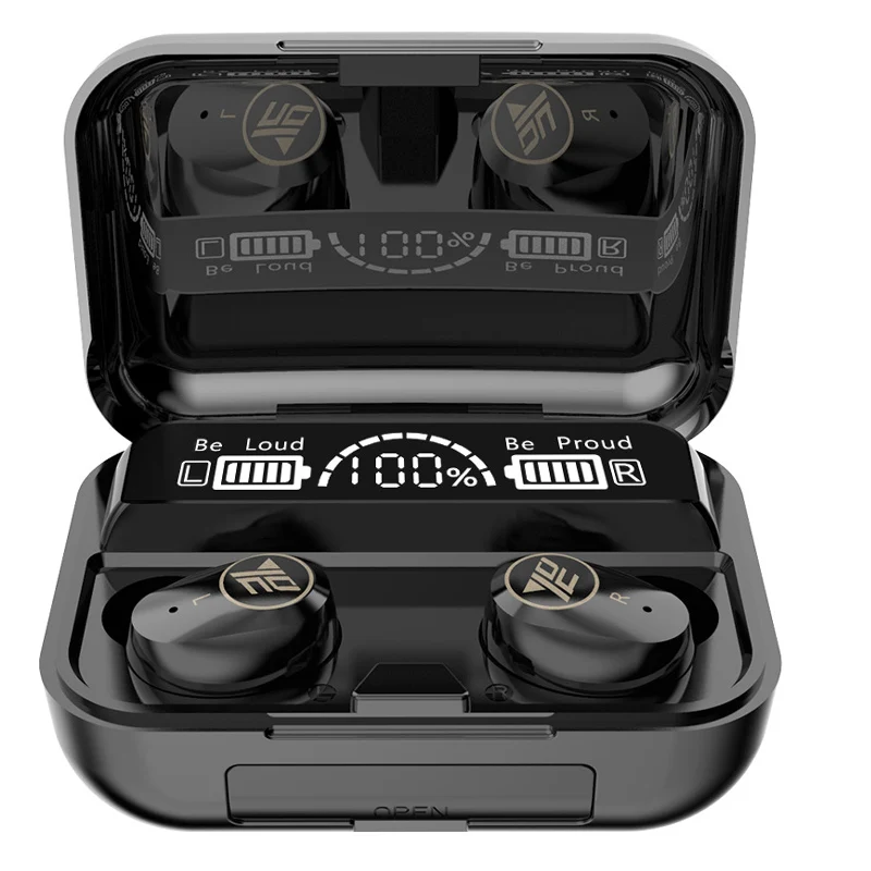 M16 M17 M18 M19 Earphones In Ear Power Bank Sports Waterproof Ipx7 Audifonos Bt 5.1 Led Digital Display Tws Wireless Earbuds