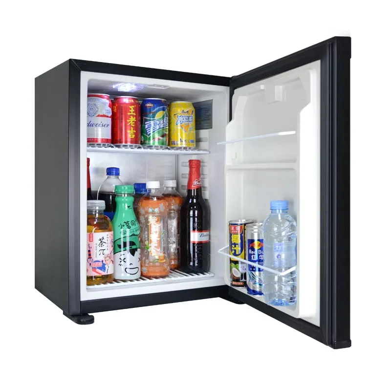 Orbita CE certified black door hotel absorption mini fridge, noiseless minibar with solid door (1600120668237)
