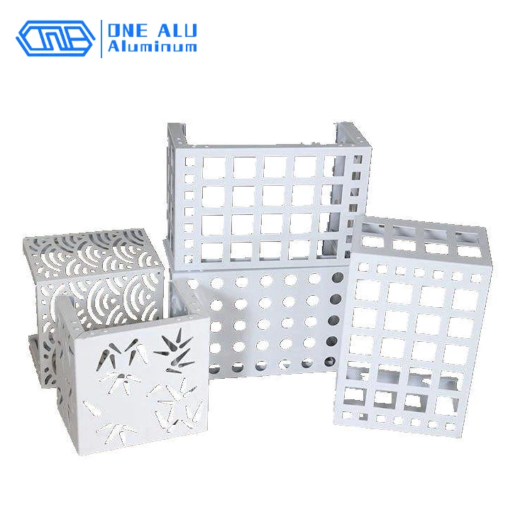 Building Material Exterior Aluminum Wall Cladding Curtain Wall Perforated Facade Wall Panel for Hotel Villa Decoration